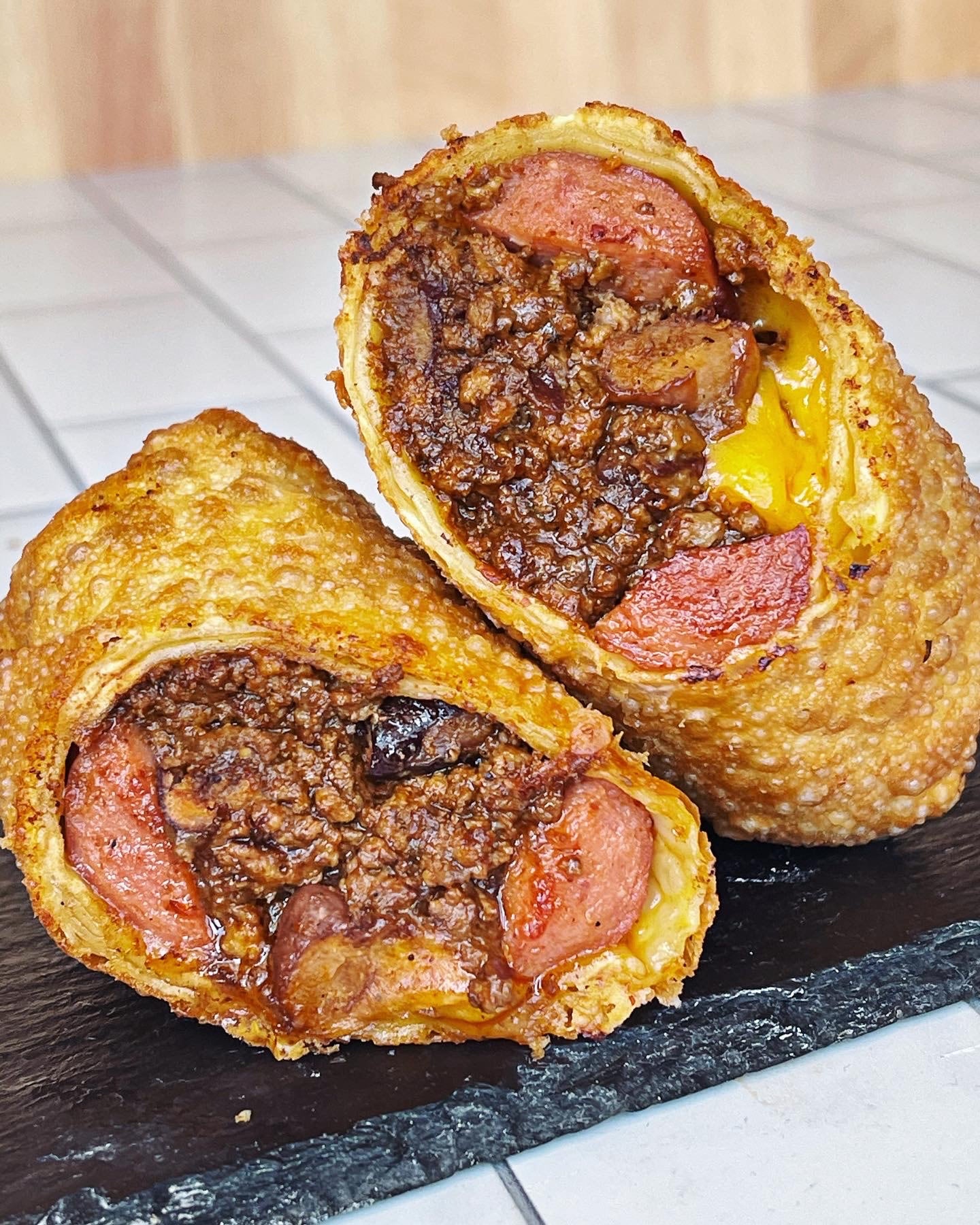 Chili Cheese Dog Egg Roll She Craft Co